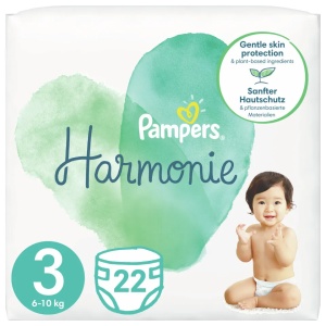 Scutece Pampers Harmonie nr. 3, 6-10kg, 22 bucati, P&G