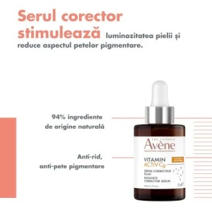 Ser corector cu efect de luminozitate Vit Activ Cg, 30ml, Avene - Img 3
