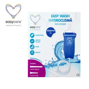 Set enteroclisma EASY WASH pentru irigare intestinala si vaginala cu accesorii 2L, EASY00312, EasyCare