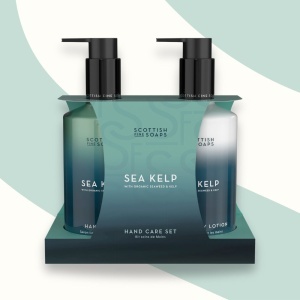 Set Lotiune maini si corp 300ml + Sapun lichid maini 300ml Sea Kelp, Scottish Fine Soaps