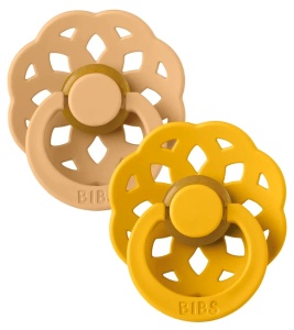 Suzeta Boheme latex Desert sand-Honey bee, 6-18 luni, 240122, 2 bucati, Bibs - Img 2