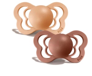 Suzeta Couture Peach-Woodchuck, 6-36 luni, 2 bucati, Bibs