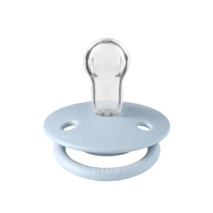 Suzeta De Lux Baby Blue cu tetina rotunda din silicon 0-3ani, 1010231C, 1 bucata, Bibs - Img 2