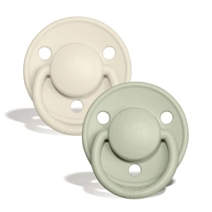 Suzeta De Lux latex ivory-sage, 6-18 luni, 190223, 2 bucati, Bibs