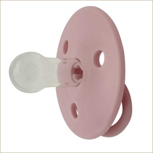 Suzeta din silicon 6+ luni pink, 2 bucati, Mininor