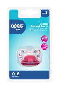 Suzeta silicon ortodontica cu desen, 0-6 luni, 833, Wee Baby - Img 3