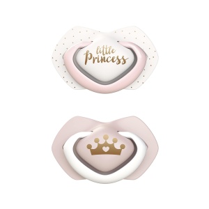 Suzeta simetrica din silicon Royal baby 0-6l+ pink, 22/650, 2 bucati, Canpol