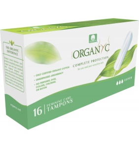 Tampoane Super din bumbac organic, 16 bucati, Organyc