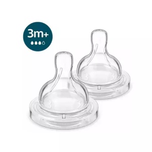 Tetina Classic anti-colici cu debit mediu, 3 luni+, 2 bucati, SCY763/02, Avent