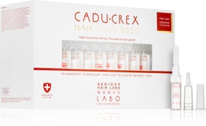 Tratament împotriva căderii părului stadiu sever pentru femei, LABO Cadu-Crex HSSC, 40 fiole, 3.5ml