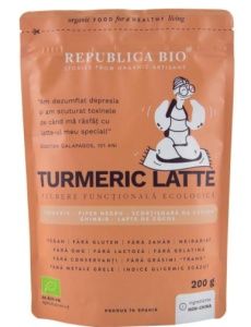 Turmeric latte pulbere bio, 200g, Republica bio