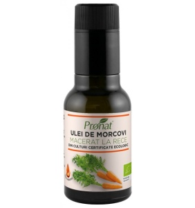 Ulei de morcov eco macerat la rece, 100ml, Pronat