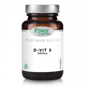 Vitamina D3 2000ui D-Vit3 Platinum, 60 tablete, Power of Nature