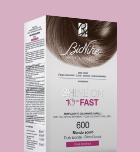 Vopsea tratament pentru par Shine On Fast, culoare blond inchis 600, BioNike
