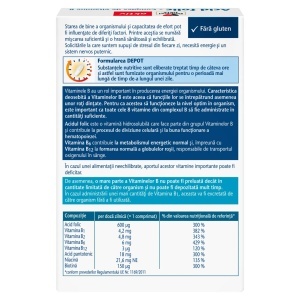 Acid folic + Complex de Vitamine B, 30 comprimate, Doppelherz - Img 2