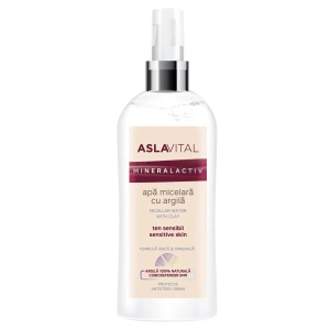 Apa micelara cu argila Mineralactiv, 150ml, 148, Aslavital