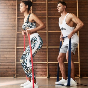 Banda din cauciuc pentru fitness rosie, 1.5m, Vitallogistic - Img 2