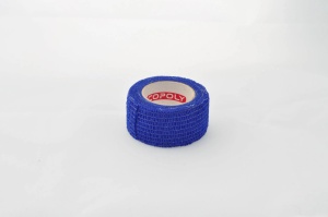 Bandaj autoadeziv 2,5cm x 4,5m, albastru, Copoly