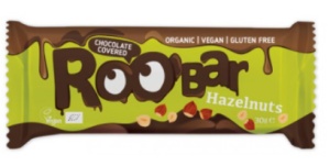 Baton alune de padure si ciocolata bio, 30g, Roobar