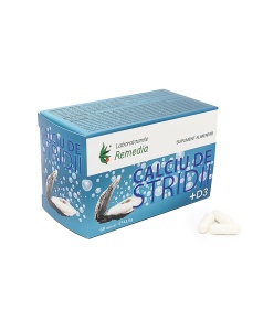 Calciu de stridii + D3, 60 capsule, Remedia