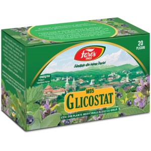 Ceai Glicostat, 20 plicuri, Fares