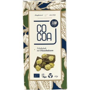 Ciocolata cu alune de padure bio, 50g, Cocoa
