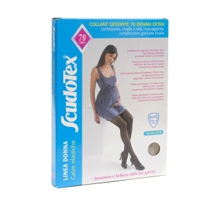 Ciorap intreg de gravide 70den nr. 3 - negru, 15-18Hgmm, 476 Scudotex