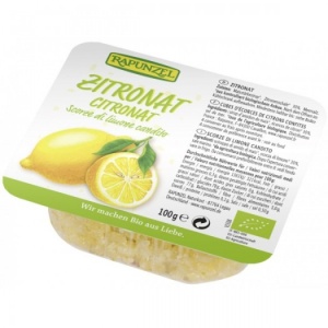 Coaja de lamaie ECO fara zahar, 100g, Rapunzel