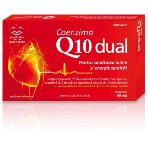 Coenzima Q10 Dual 60mg, 30 capsule, Good Days Therapy
