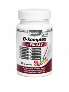 Complex Vitamina B + Acid Folic, 60 Comprimate, JutaVit