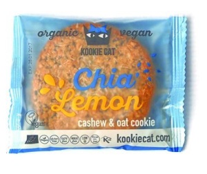 Cookie eco fără gluten cu chia și lămâie, 50g, Kookie Cat - Img 2
