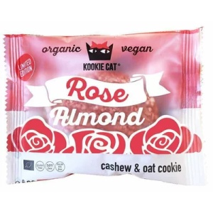 Cookie eco fara gluten cu migdale si trandafir, 50g, Kookie Cat