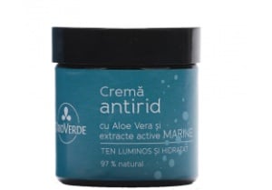 Crema antirid cu Aloe Vera si extracte active marine, 60 ml, Trio Verde