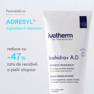 Crema balsam intens emolienta Ivahidra+ AD, 200ml, Ivatherm - Img 2