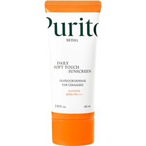 Crema de fata cu protectie solara SPF50+ PA++++ Daily Soft Touch, 60ml, Purito