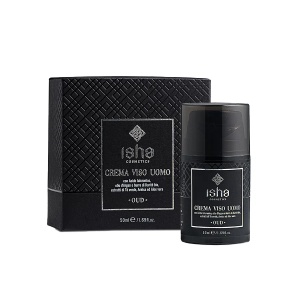 Crema de fata pentru barbati cu acid hialuronic si ulei argan, 50ml, Isha