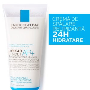 Crema de spalare anti-iritatii pentru piele sensibila Lipikar Syndet AP+, 200ml, La Roche-Posay - Img 2