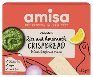 Crispbread painici orez si amaranth FG bio 120g (Amisa)