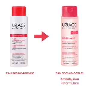 Fluid demachiant Roseliane, 250ml, Uriage - Img 2
