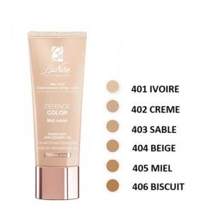 Fond de ten Defence Color Mat Velvet FDT 405 Miel, SPF15, 30ml, BioNike - Img 2