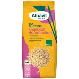 Fulgi bio de ovaz fini, 450g, Alnavit
