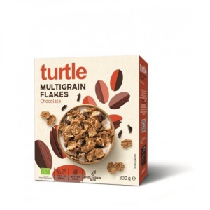 Fulgi multicereale cu ciocolata ECO fara gluten, 300 g, Turtle