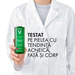 Gel de curatare purifiant pentru ten gras Phytosolution Normaderm, 400ml, Vichy - Img 8