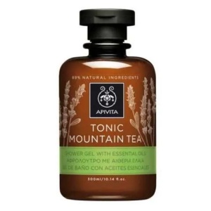 Gel de dus tonifiant cu ceai de munte grecesc, 250ml, APIVITA