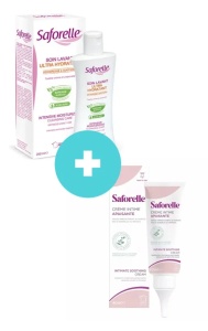 Gel pentru igiena intima si corporala Ultrahidratant, 250ml + Crema calmanta, 40ml, Saforelle