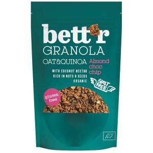 Granola cu migdale si fulgi ciocolata fara gluten, 300g, Bettr