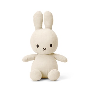 Iepuras Miffy Sitting muselina crem 33cm Bon Ton Toys, iFamily