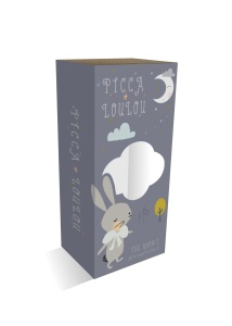 Iepure roz in cutie cadou 18cm PICCA LOULOU, iFamily - Img 3