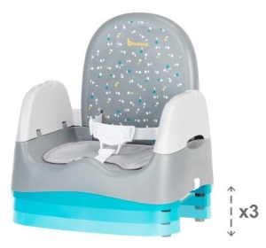 Inaltator scaun de masa Home & Go gri, B009011, Badabulle