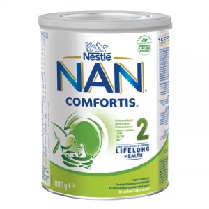 Lapte praf Nan 2 Comfortis +6 luni, 800g, Nestle